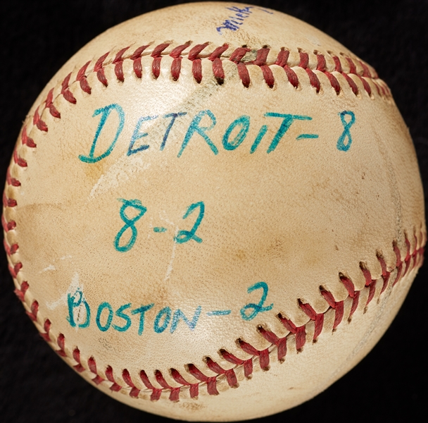 Mickey Lolich Career Win No. 134 Final Out Game-Used Baseball (8/8/1971) (BAS) (Lolich LOA)