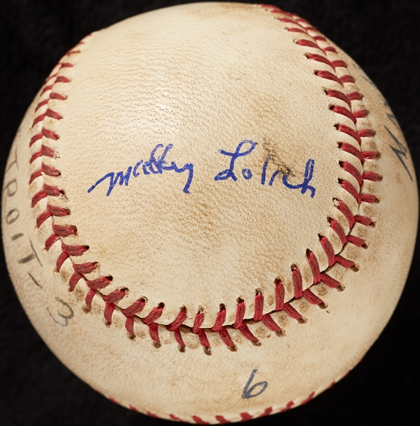 Mickey Lolich Career Win No. 147 Final Out Game-Used Baseball (5/13/1972) (BAS) (Lolich LOA)