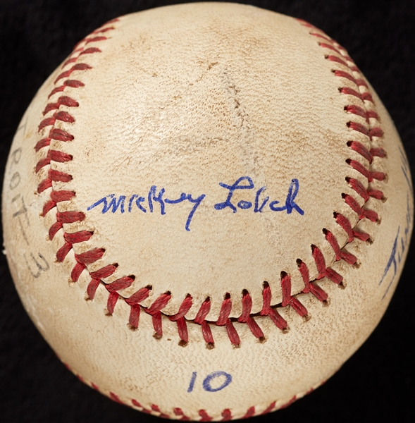 Mickey Lolich Career Win No. 151 Final Out Game-Used Baseball (6/14/1972) (BAS) (Lolich LOA)