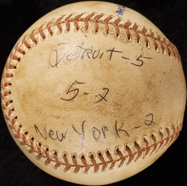 Mickey Lolich Career Win No. 181 Final Out Game-Used Baseball (5/14/1974) (BAS) (Lolich LOA)