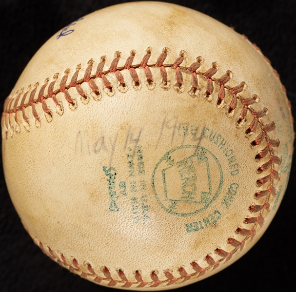 Mickey Lolich Career Win No. 181 Final Out Game-Used Baseball (5/14/1974) (BAS) (Lolich LOA)