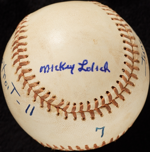 Mickey Lolich Career Win No. 202 Final Out Game-Used Baseball (6/6/1975) (BAS) (Lolich LOA)