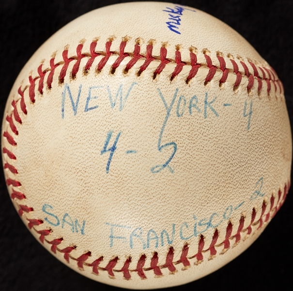 Mickey Lolich Career Win No. 210 Final Out Game-Used Baseball (6/13/1977) (BAS) (Lolich LOA)