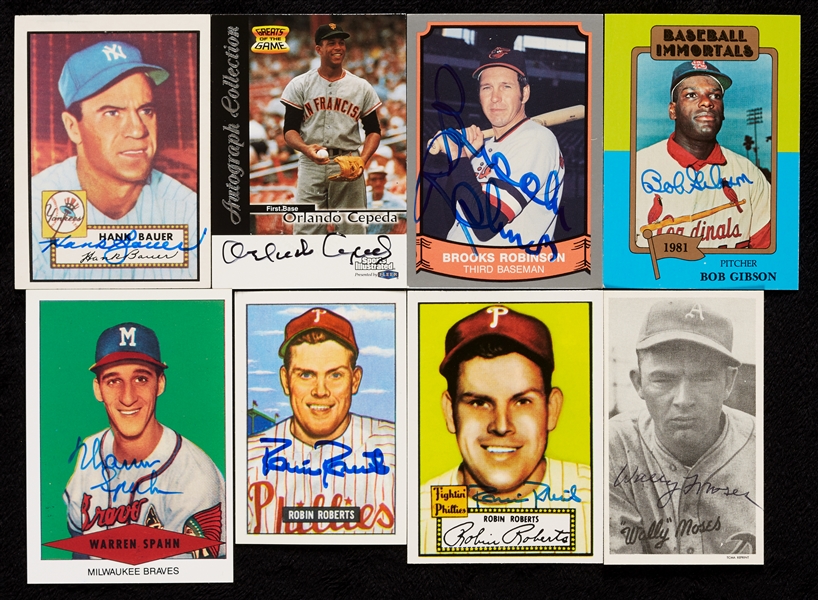 Signed 1970s, 1980s, 1990s Baseball Reprint Group (248)