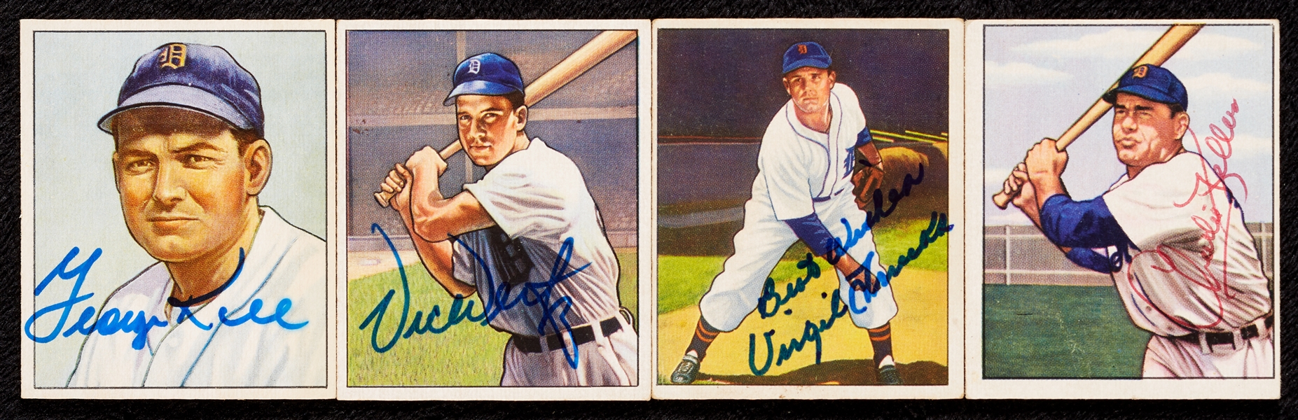 Detroit Tigers Signed 1950 Bowman Group (15)