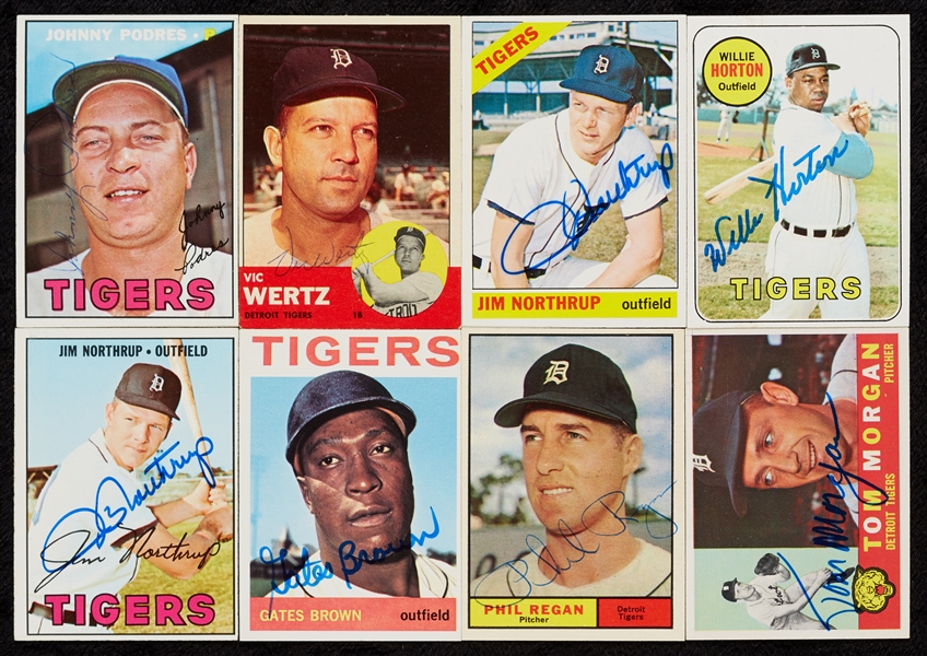 Detroit Tigers Signed 1960s Topps Group (195, with 98 Signed)