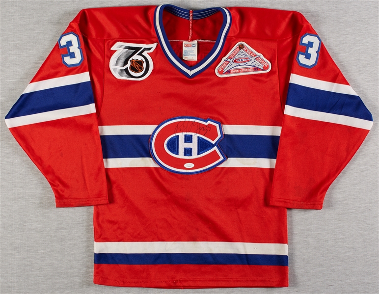 Patrick Roy Signed Avalanche & Canadiens Jerseys (2) (JSA)
