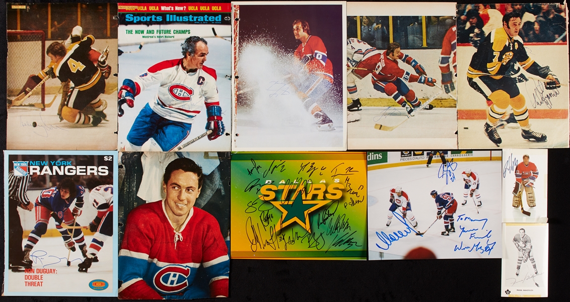 Hockey Signed Photos & Postcards Group with Wayne Gretzky (120 Photos, 500 Signatures)