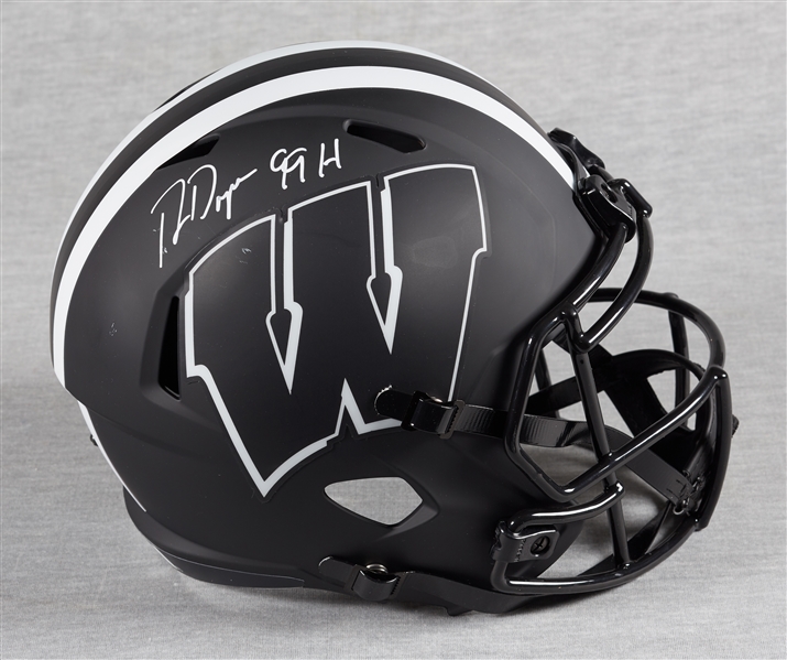 Ron Dayne Signed Wisconsin Full-Size Helmet
