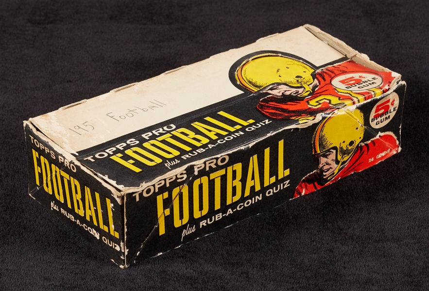 1958 Topps Football Empty Wax Box
