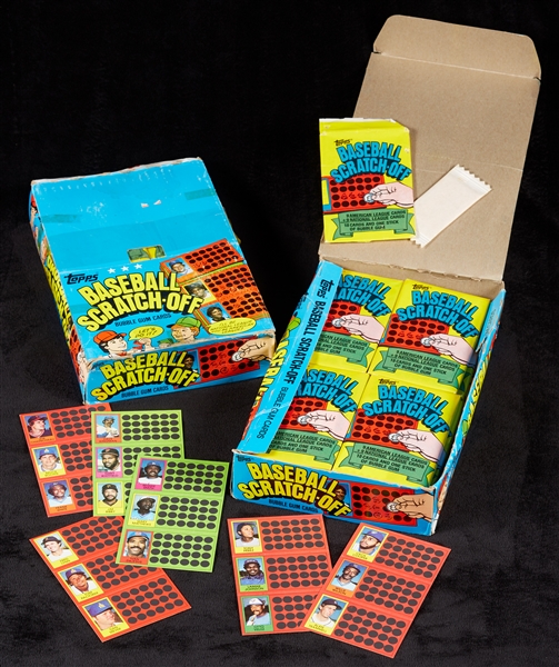 1981 Topps Baseball Scratch-Off Wax Boxes Pair (2)