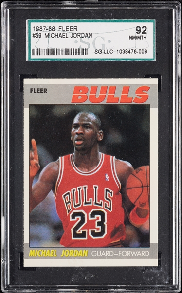 1987-88 Fleer Michael Jordan No. 59 SGC 8.5