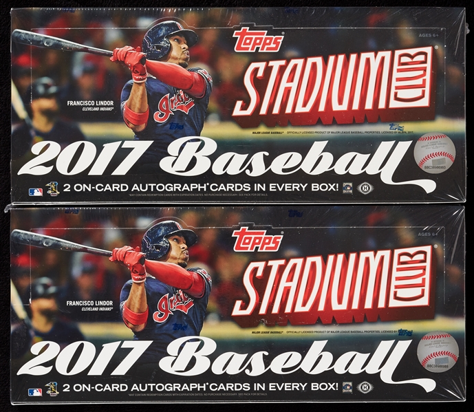 2017 Stadium Club Baseball Sealed Wax Boxes Pair (2)