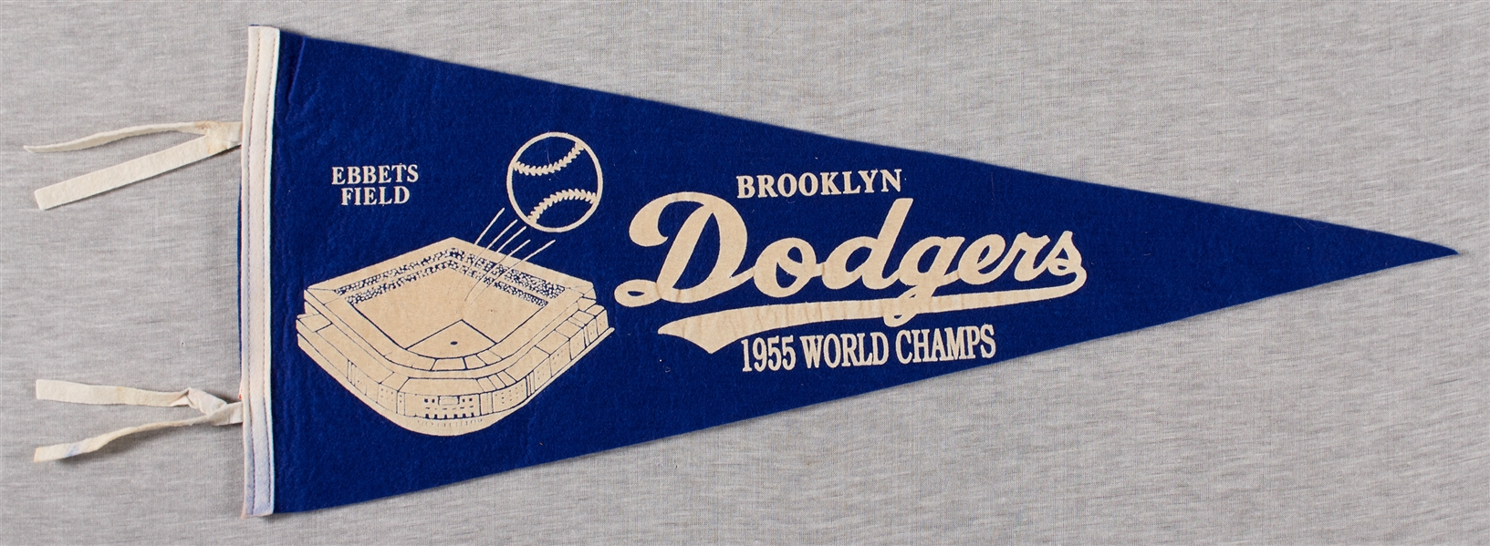 1955 Brooklyn Dodgers World Champs Pennant