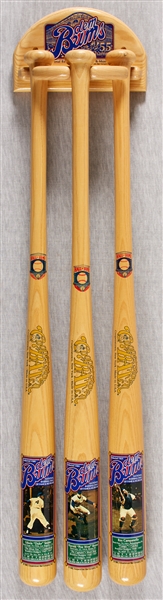 1992 Dem Bums Brooklyn Dodgers Cooperstown Bat Set with Campanella, Reese & Snider (234/500)