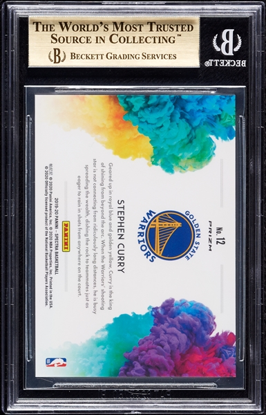 2019 Panini Spectra Stephen Curry No. 12 Color Blast BGS 9.5