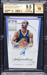 2012 Elite Series Stephen Curry Aspirations Autographs (41/70) BGS 9.5 (AUTO 10)