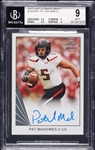 2017 Leaf Ultimate Draft Patrick Mahomes RC Autograph BGS 9 (AUTO 10)