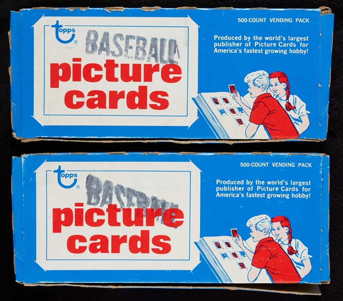 1981 Topps Baseball Vending Boxes Pair (2)