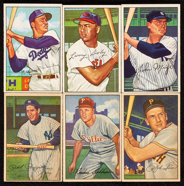 1952 Bowman Baseball Partial Set, Dozen HOFers, Several Rookies (153)
