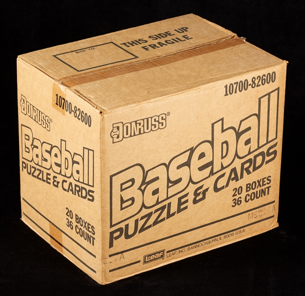 1989 Donruss Baseball Wax Case (20/36)