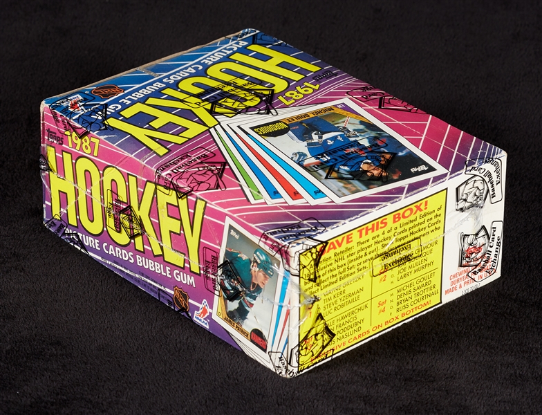 1987 Topps Hockey Unopened Wax Box (36) (BBCE)