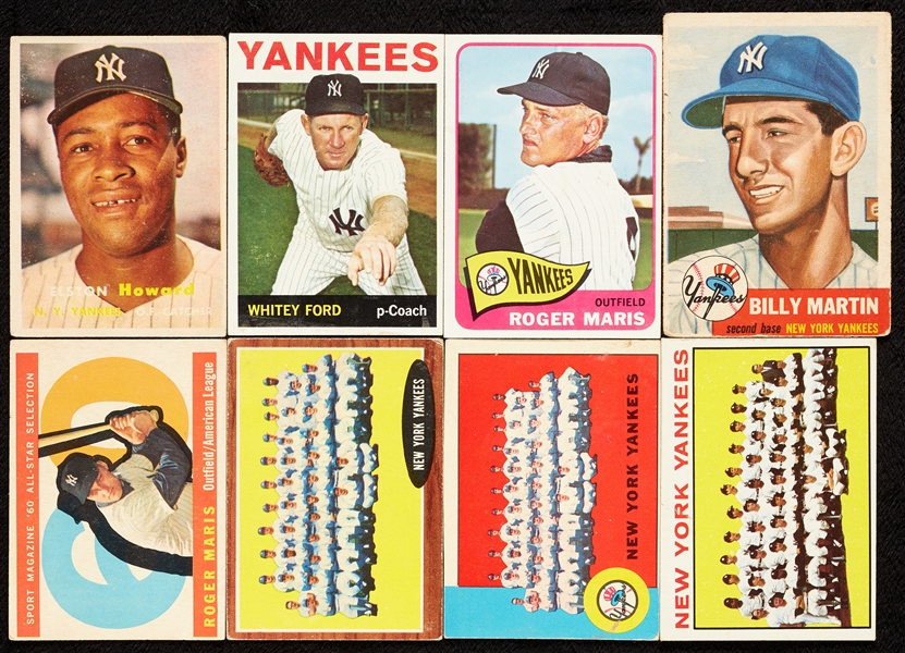 1953-65 New York Yankees Team Collection, Seven HOFers, Rookies, Many Specials (135)