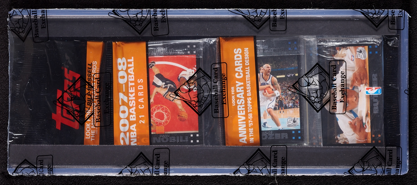 2007 Topps Basketball Rack Pack with Kevin Durant RC on Back (BBCE)