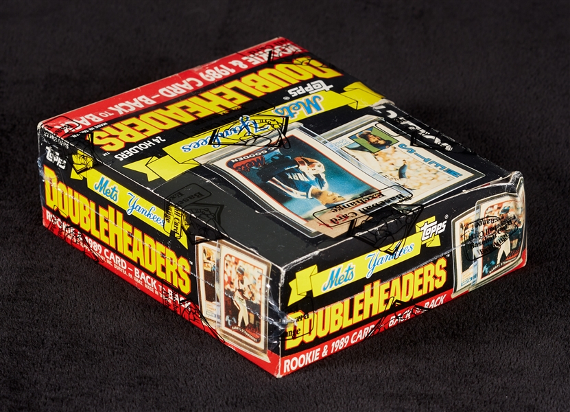Rare 1989 Topps Test Doubleheader Wax Box (24) (BBCE)