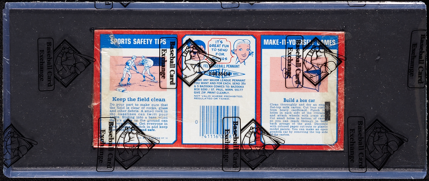 1974 Topps Basketball Wax Pack Tray (BBCE)