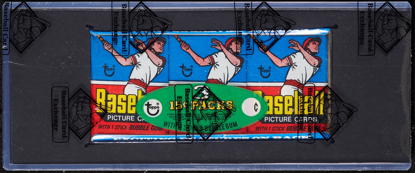 1977 Topps Baseball Wax Pack Tray (BBCE)