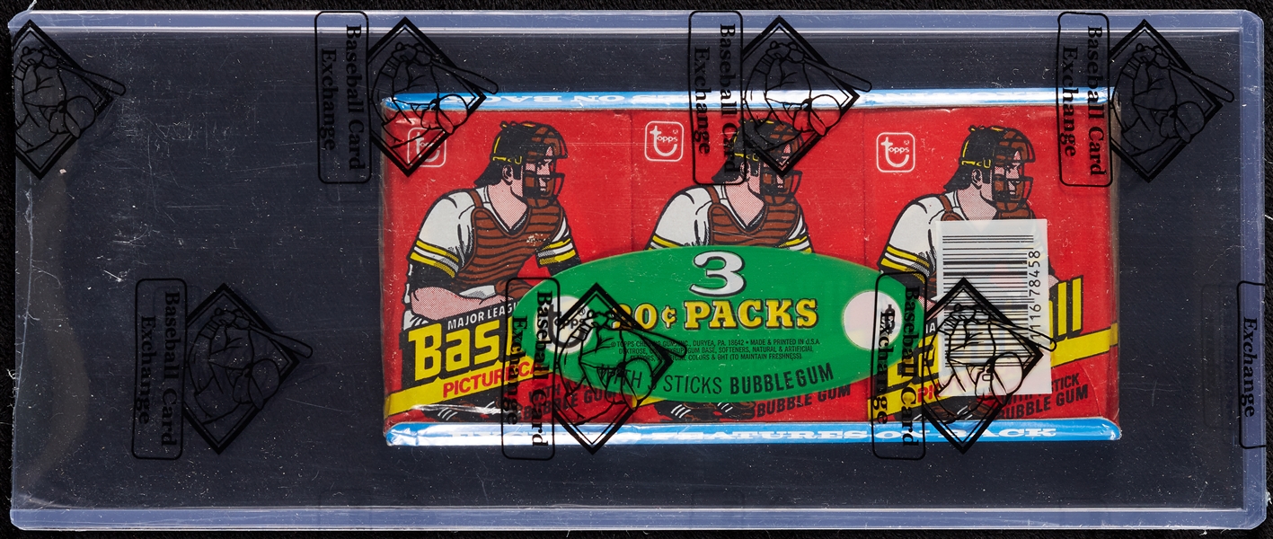 1978 Topps Baseball Wax Pack Tray (BBCE)
