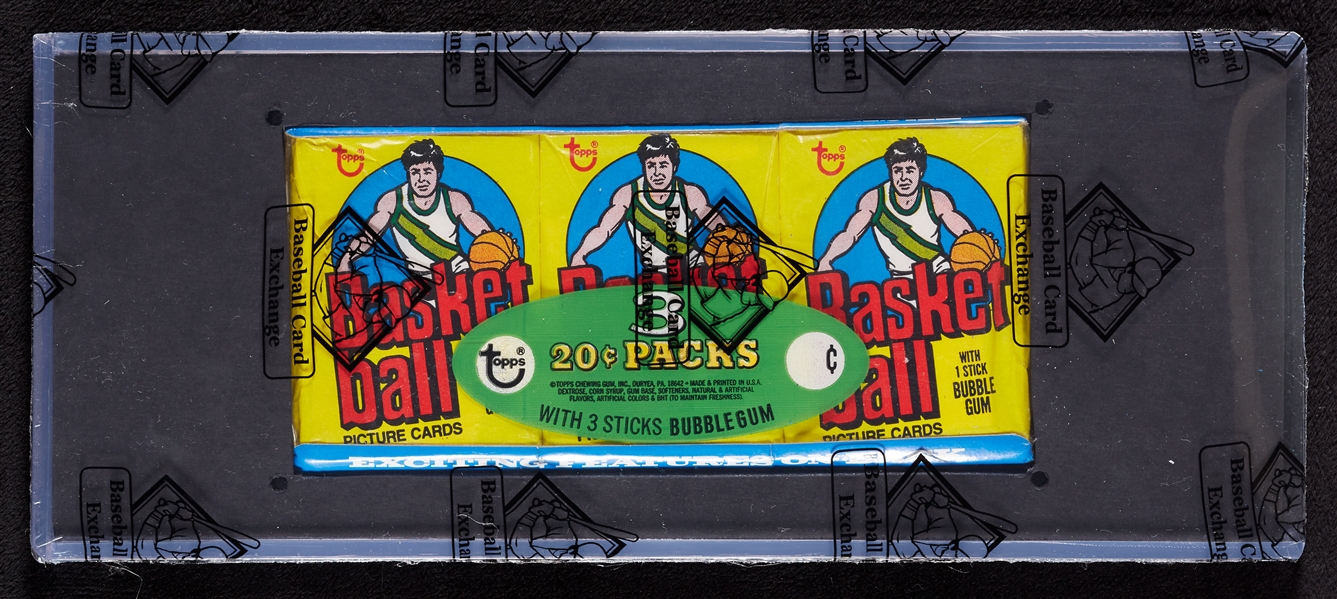 1978 Topps Basketball Wax Pack Tray (BBCE)