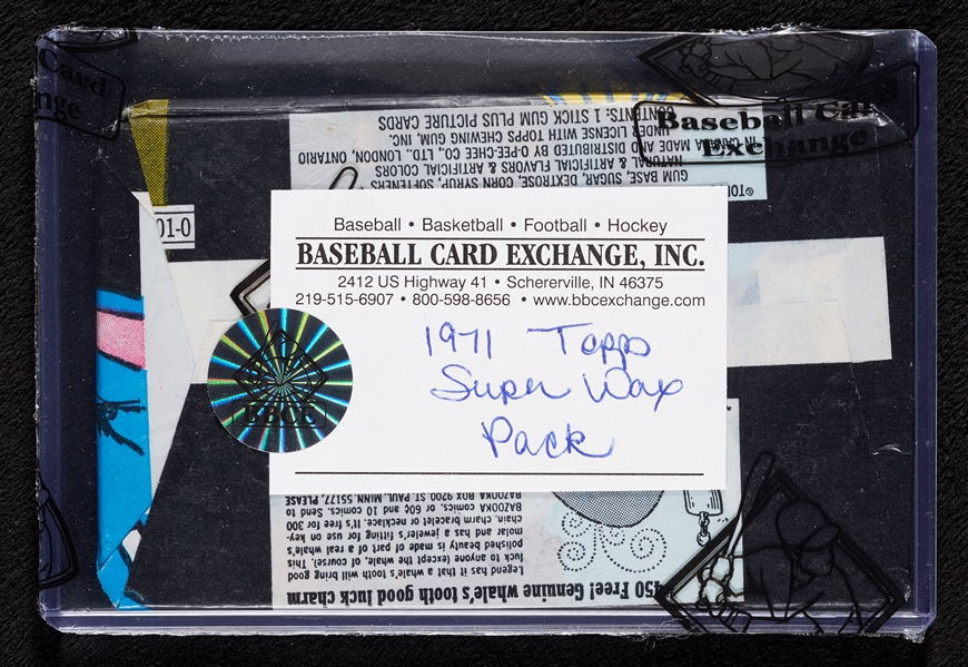 1971 Topps Super Baseball Wax Pack (BBCE)