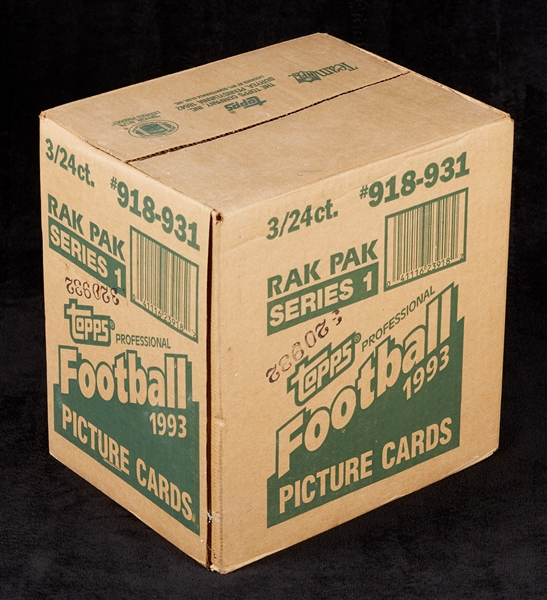 1993 Topps Series 1 Football Rack Pack Case (3/24)