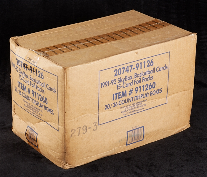 1991-92 SkyBox Series 1 Basketball Wax Case (20/36)