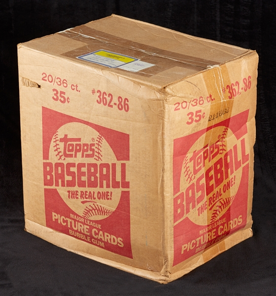 1986 Topps Baseball Wax Case (20/36)