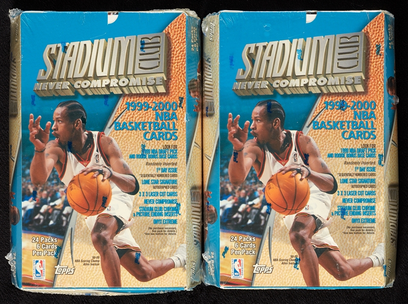 1999-00 Stadium Club Basketball Wax Box Pair (2)