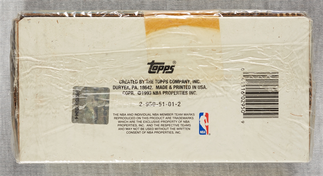 1992-93 Topps Gold Basketball Sealed Factory Set