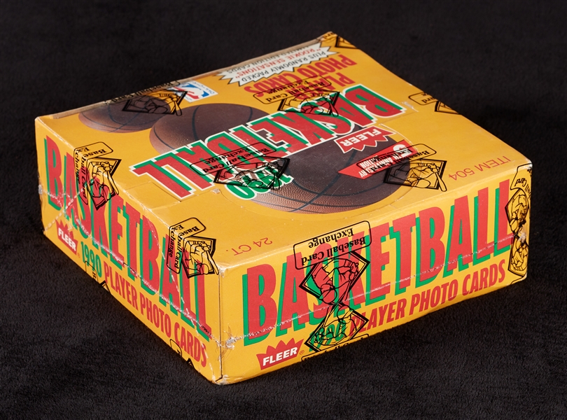 1990-91 Fleer Basketball Jumbo Box (24) (BBCE)