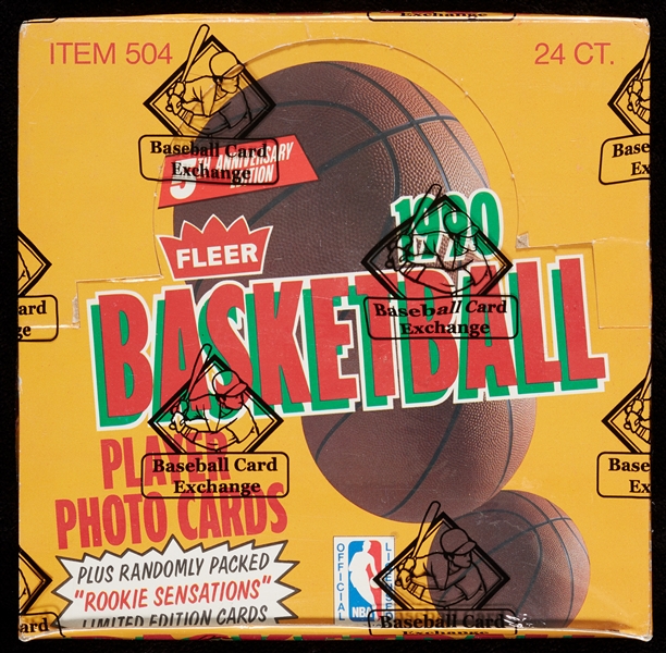 1990-91 Fleer Basketball Jumbo Box (24) (BBCE)