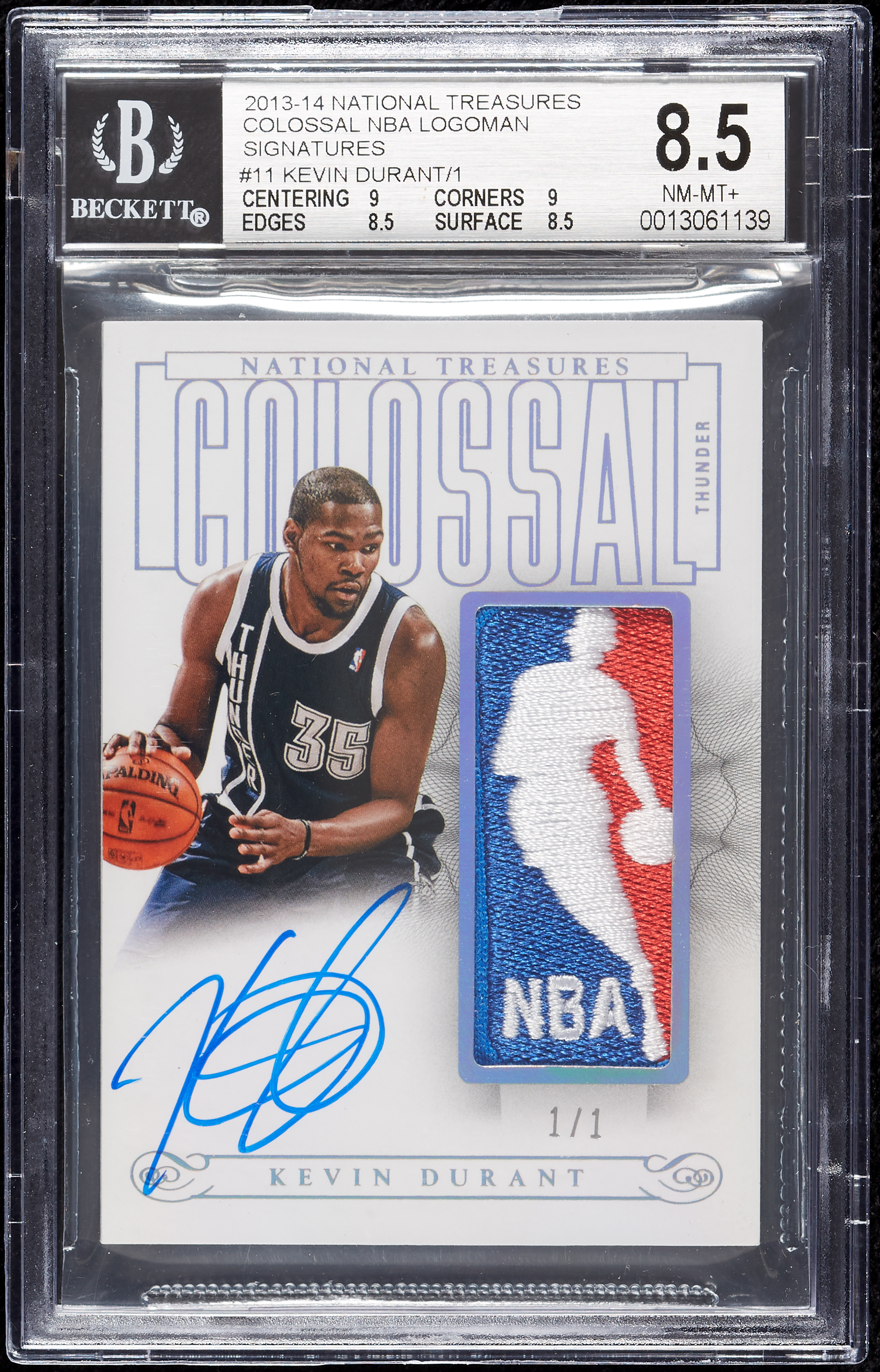 2013National treasures Kevin Durant bgs9