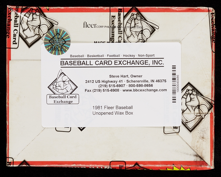 1981 Fleer Baseball Wax Boxes Group (8) (BBCE)