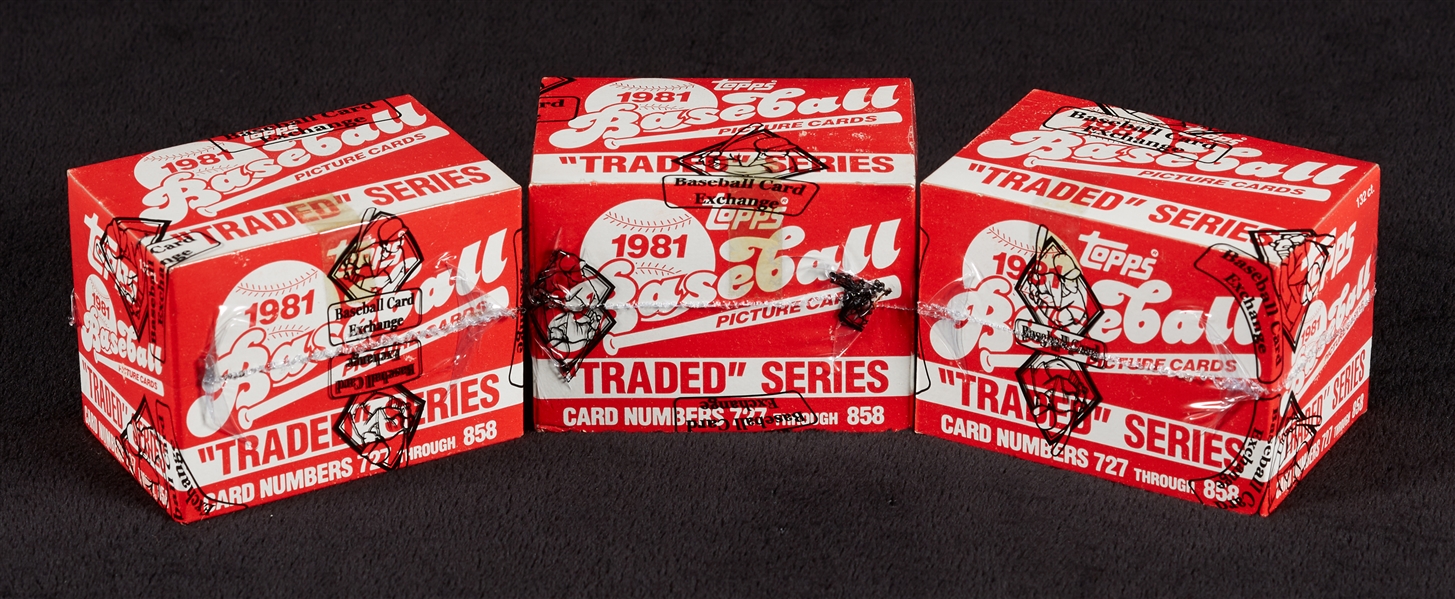 1981 Topps Traded Baseball Boxed Set (3) (BBCE)