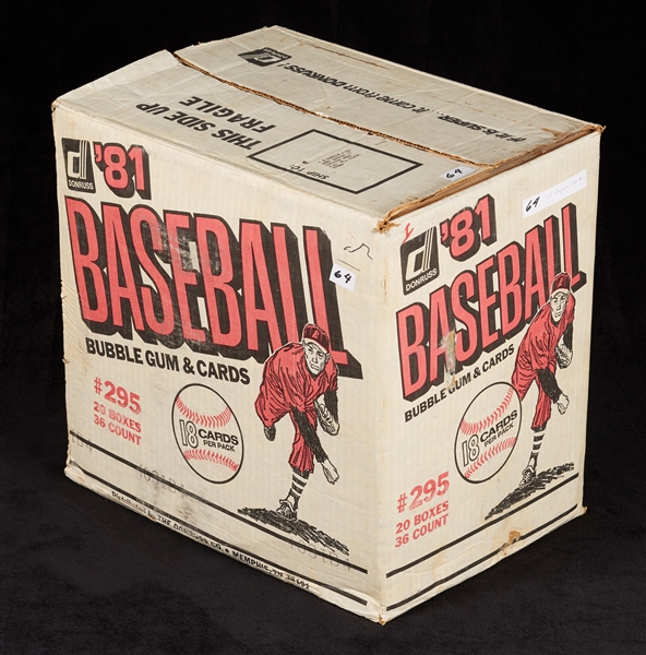 1981 Donruss Baseball Wax Box Near Case (19/20) (BBCE)