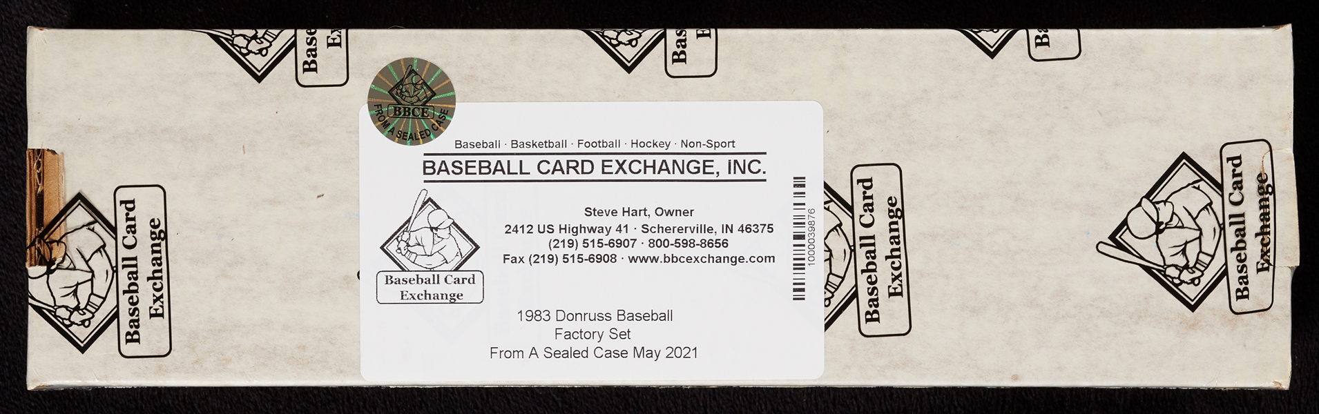 1983 Donruss Baseball Factory Set Case - Each Box FASC (15) (BBCE)