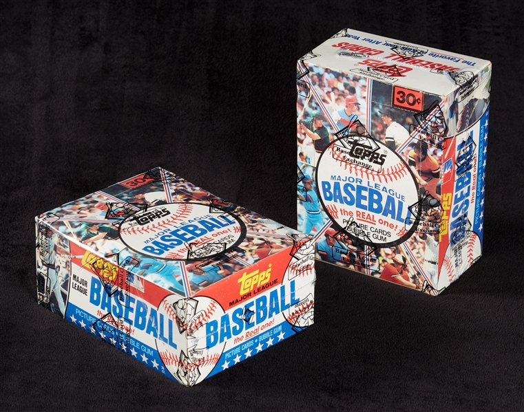 1981 Topps Baseball Wax Box Pair (2) (BBCE)