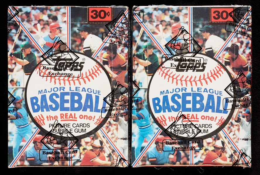 1981 Topps Baseball Wax Box Pair (2) (BBCE)