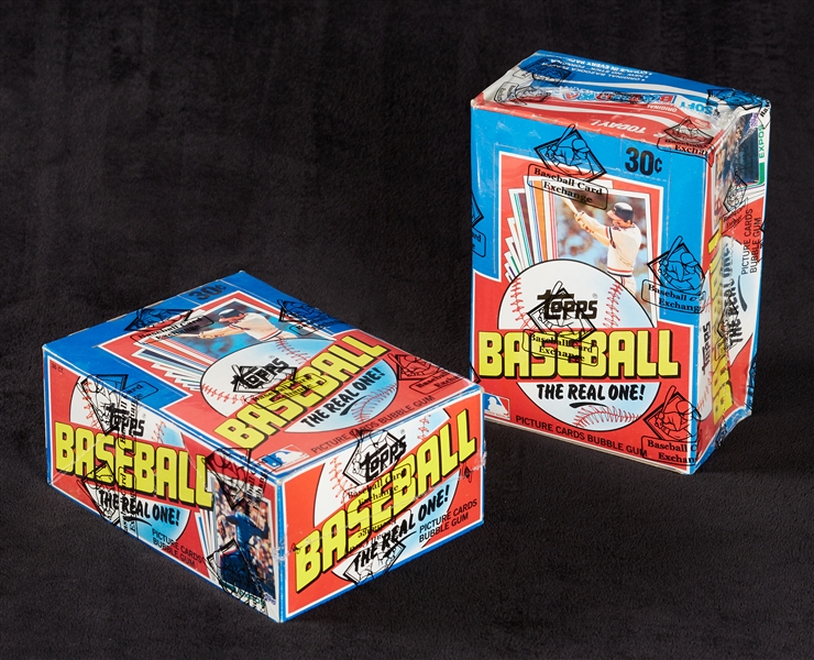 1982 Topps Baseball Wax Box Pair (2) (BBCE)