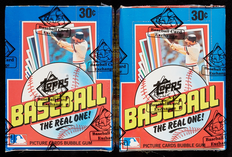 1982 Topps Baseball Wax Box Pair (2) (BBCE)